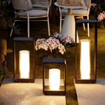 Outdoor Landscape Rectangular Frame Cylindrical Diffuser Plastic Black White - Image 3