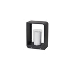 Outdoor Landscape Rectangular Frame Cylindrical Diffuser Plastic Black White - Image 7