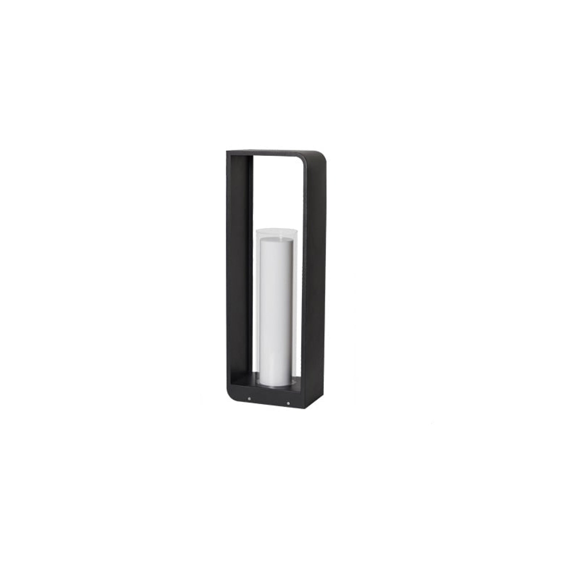 Outdoor Landscape Rectangular Frame Cylindrical Diffuser Plastic Black White - Image 9