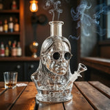 Ozzy Bust Halloween Lanterns & Candlelight Glass Bong Water Pipe Decoration With Removable Bowl - Image 1