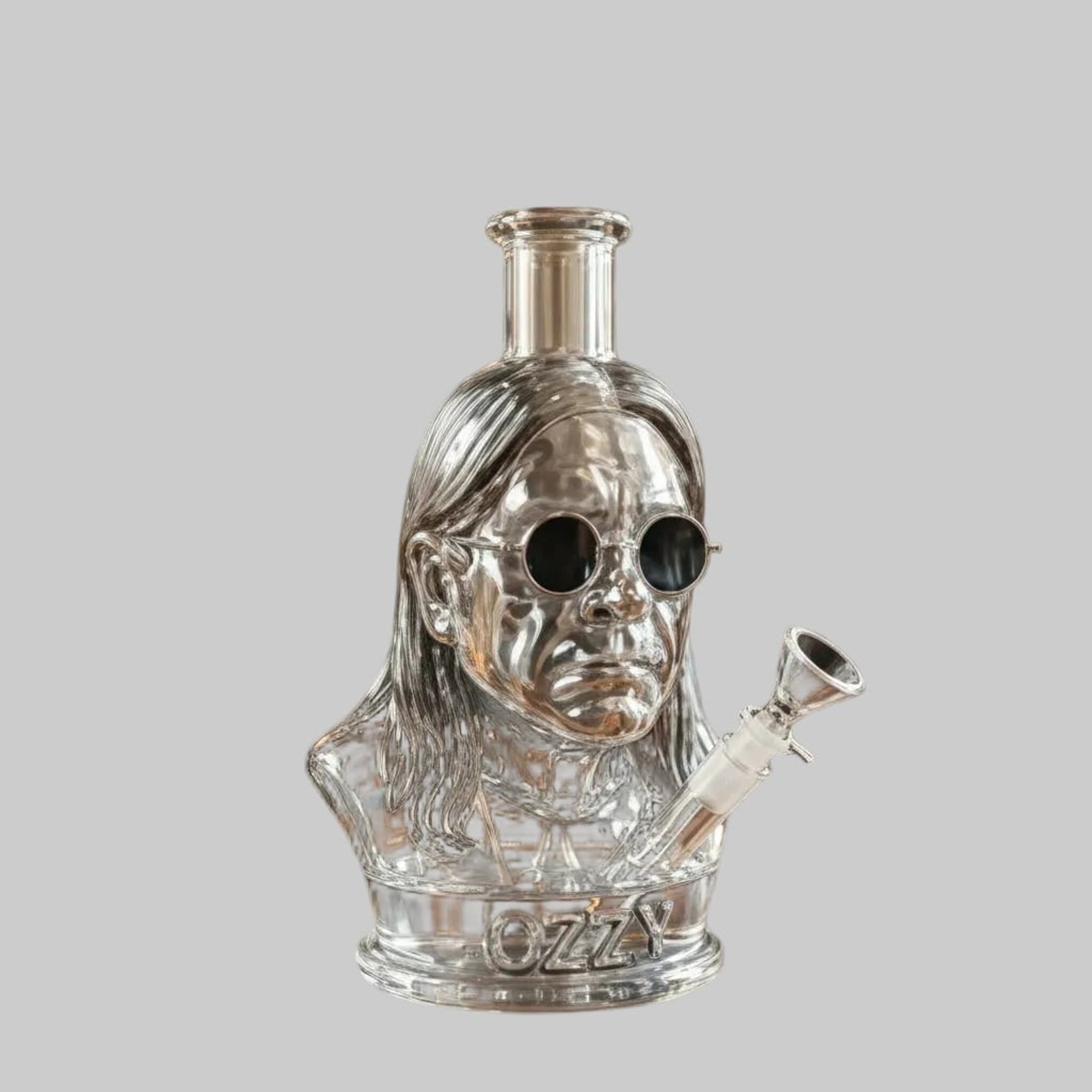 Ozzy Bust Halloween Lanterns & Candlelight Glass Bong Water Pipe Decoration With Removable Bowl - Image 2