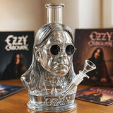 Ozzy Bust Halloween Lanterns & Candlelight Glass Bong Water Pipe Decoration With Removable Bowl - Image 3
