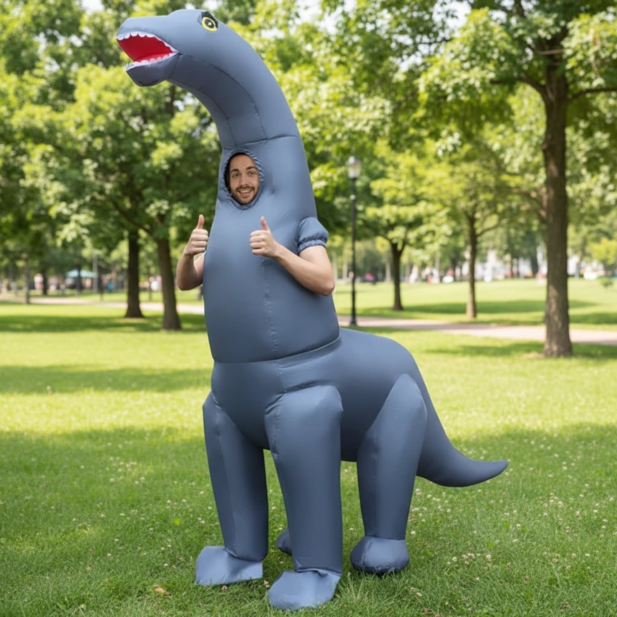 Party Costume Inflatable Dinosaur For Halloween Long Neck Lightweight And Durable - Image 1