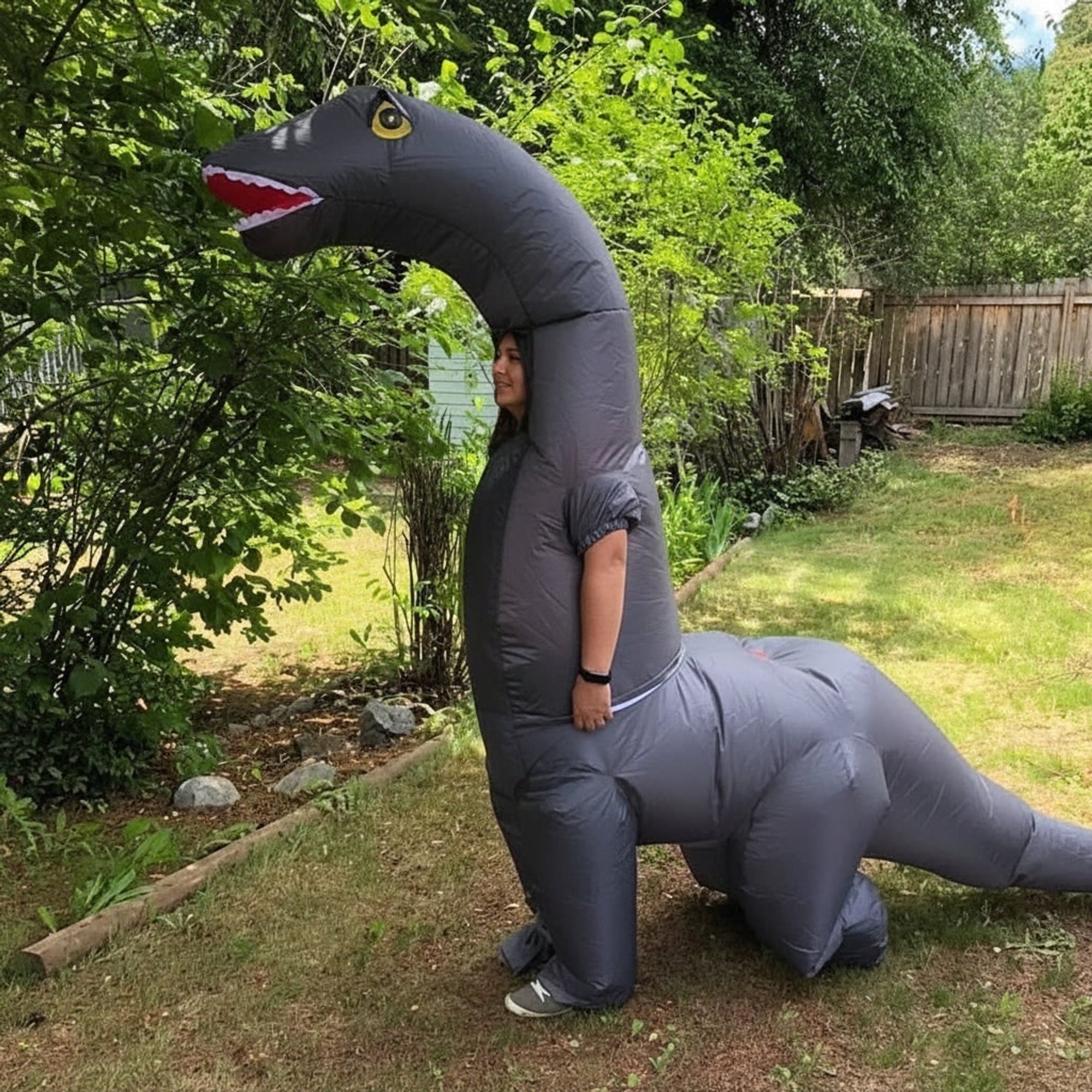 Party Costume Inflatable Dinosaur For Halloween Long Neck Lightweight And Durable - Image 3
