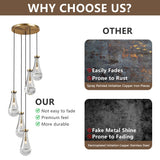 Pendant Light Fixture Cluster Adjustable Hanging For Kitchen Island - Image 7