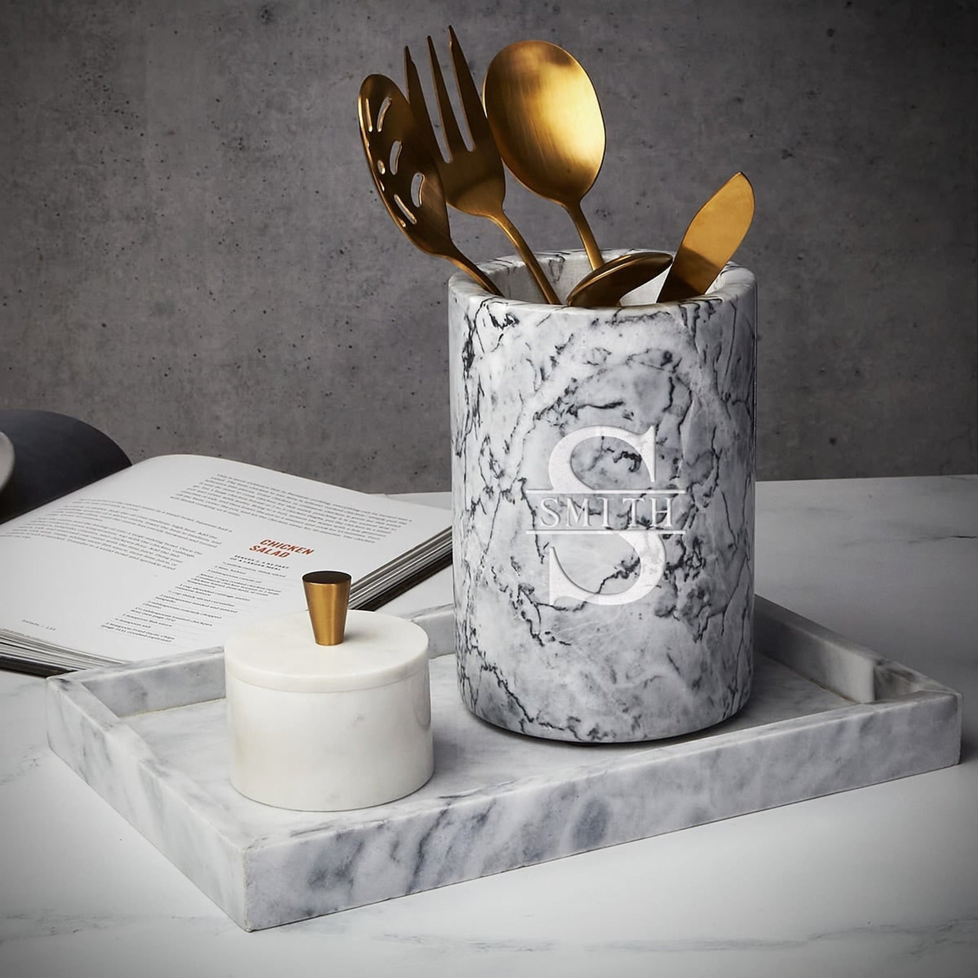 Personalised Marble Wine Chiller With Custom Design - Image 4