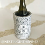 Personalised Marble Wine Chiller With Custom Design - Image 6