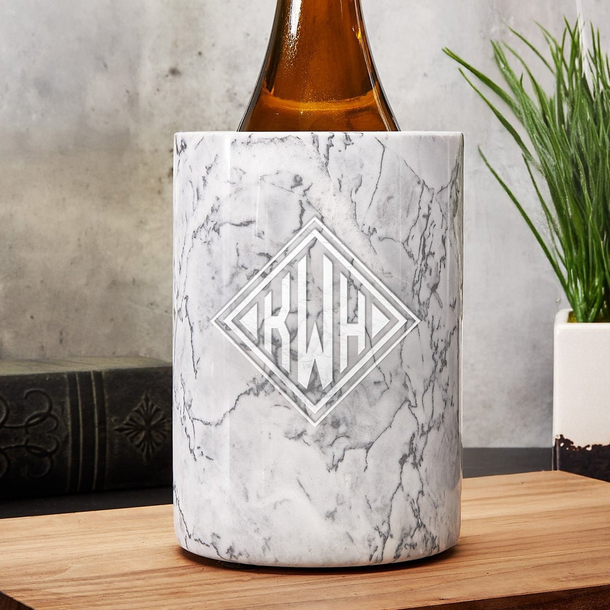 Personalised Marble Wine Chiller With Custom Design - Image 8