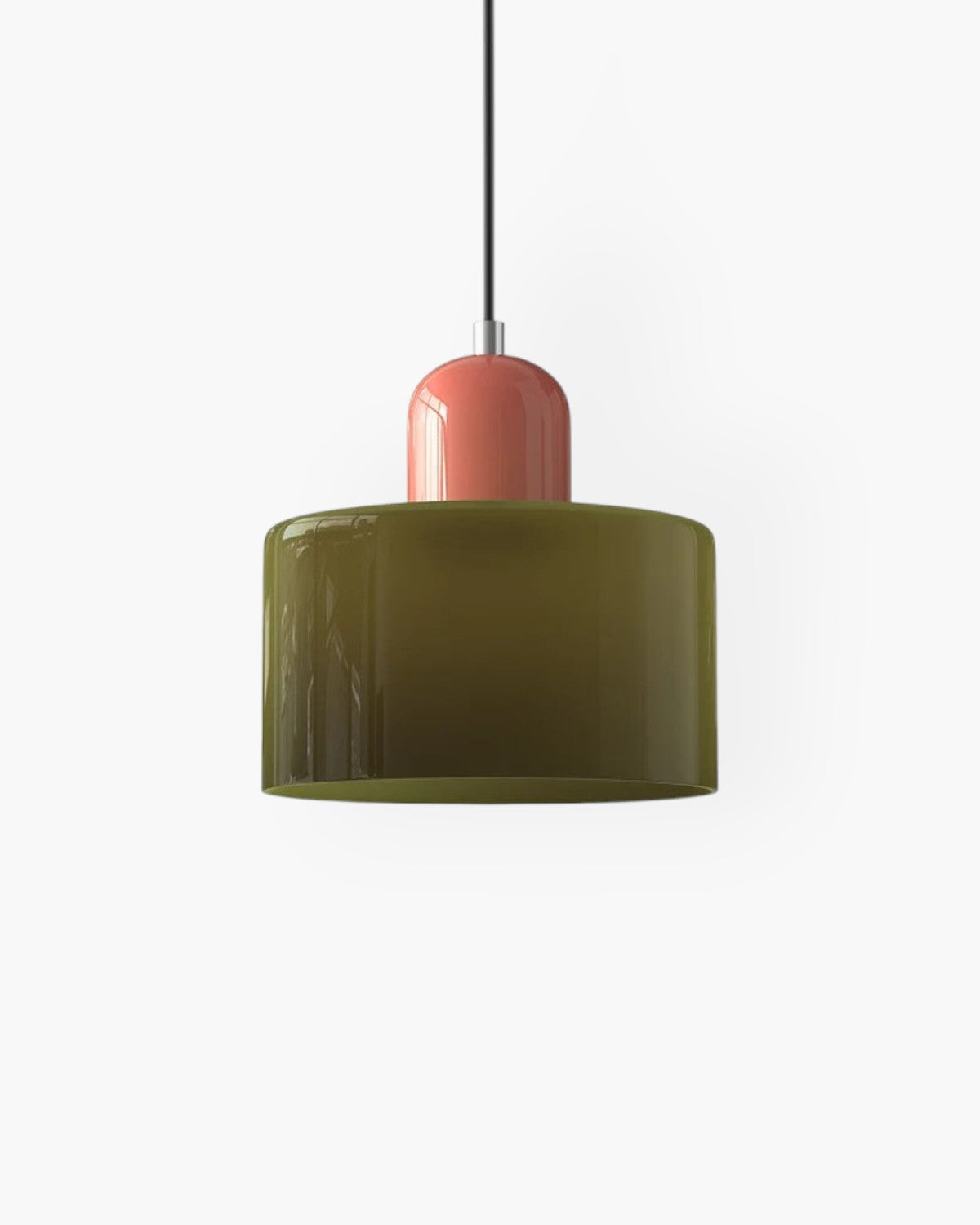 Modern Glass Cylinder Pendant 1-Light Lasson Living