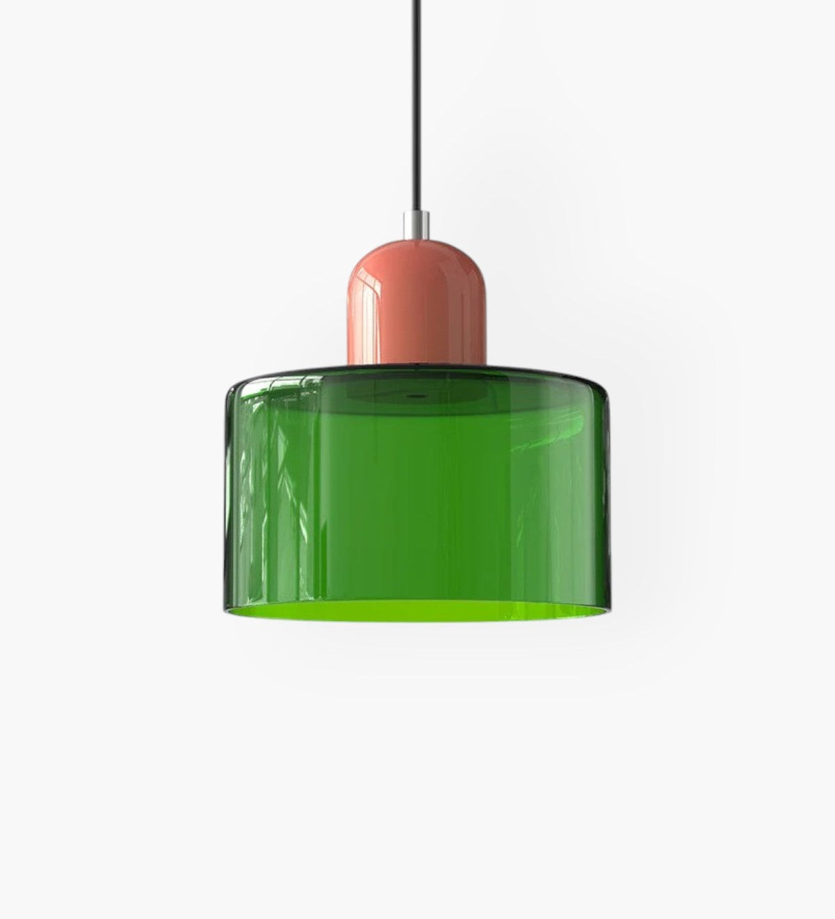 Modern Glass Cylinder Pendant 1-Light Lasson Living