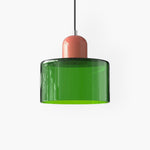 Modern Glass Cylinder Pendant 1-Light Lasson Living