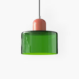 Modern Glass Cylinder Pendant 1-Light Lasson Living