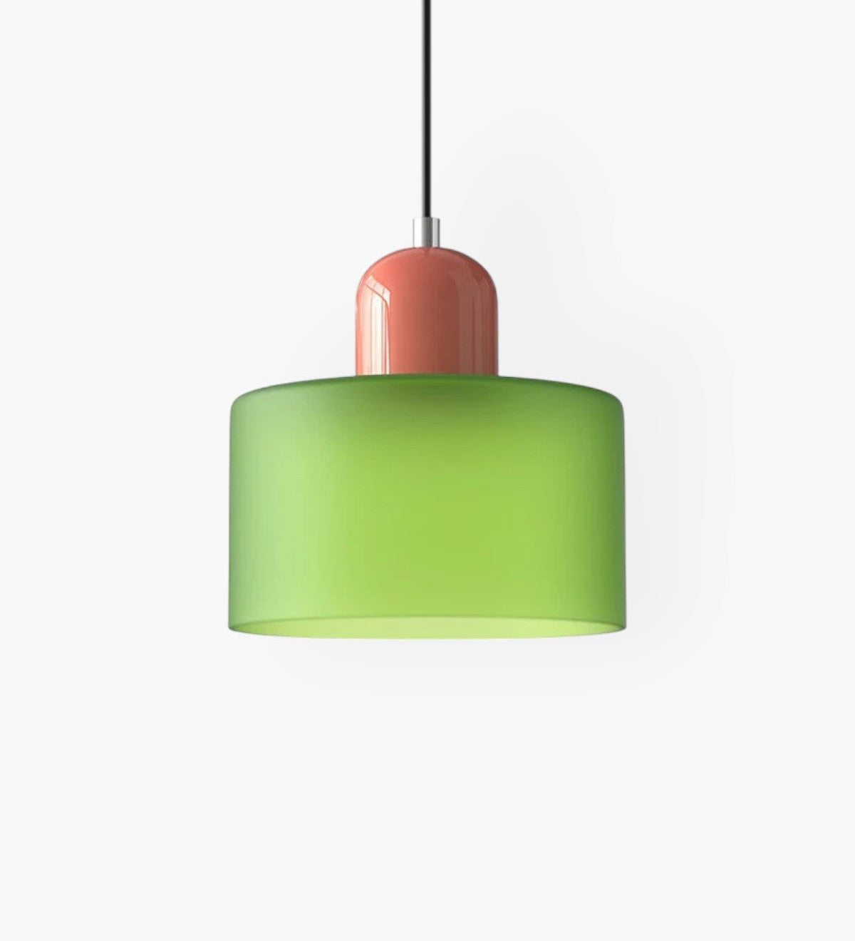 Modern Glass Cylinder Pendant 1-Light Lasson Living