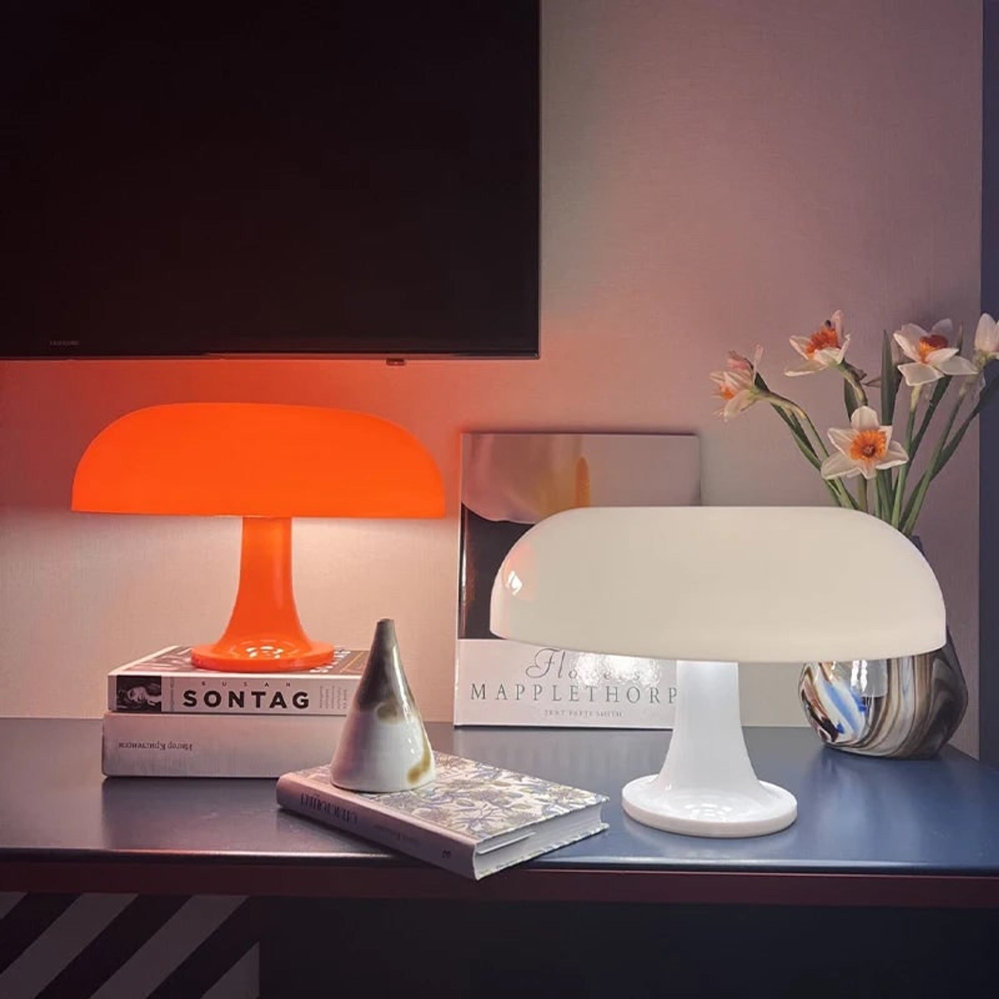 Plastic LED Mushroom Lamps With Desk And Table Use - Image 1