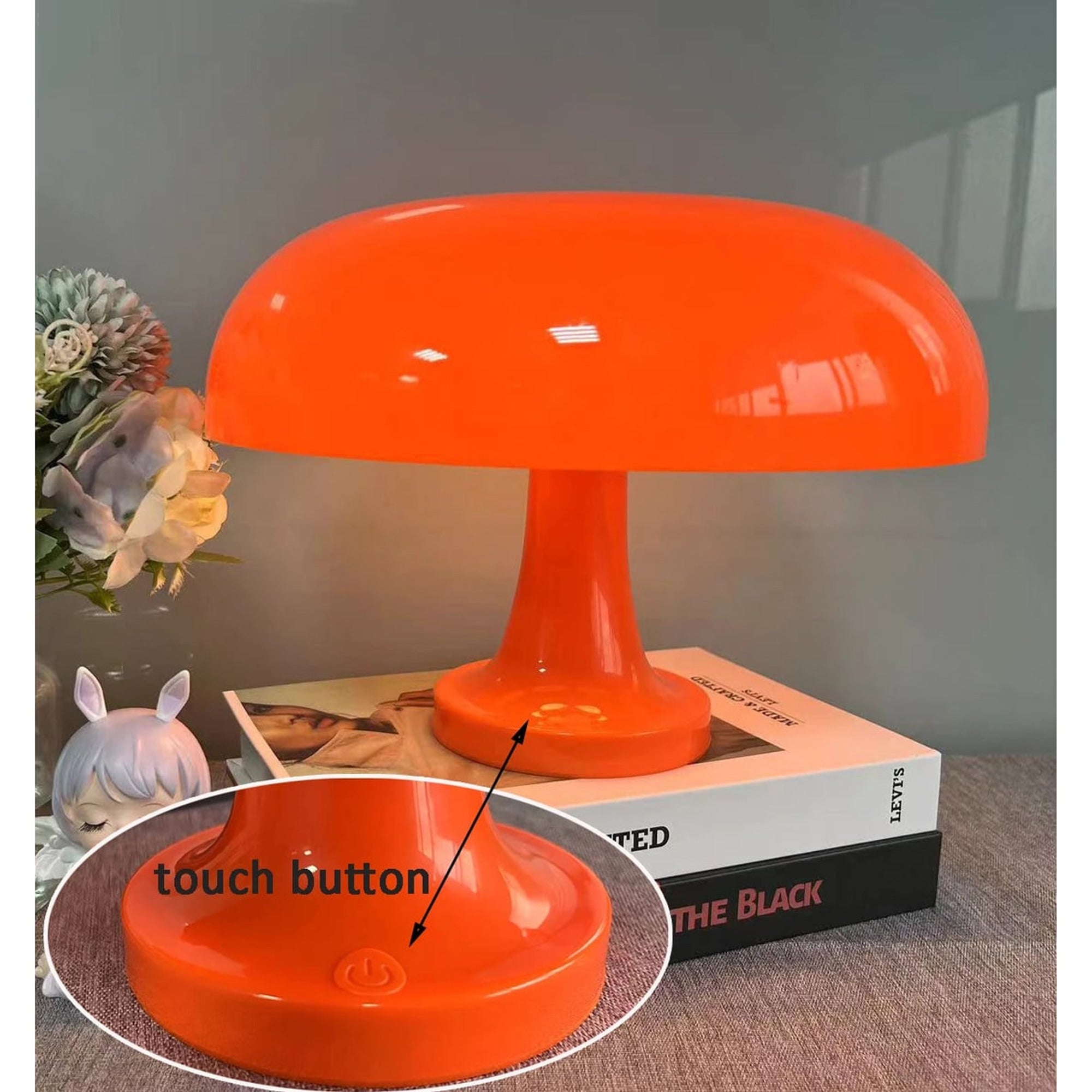 Plastic LED Mushroom Lamps With Desk And Table Use - Image 11