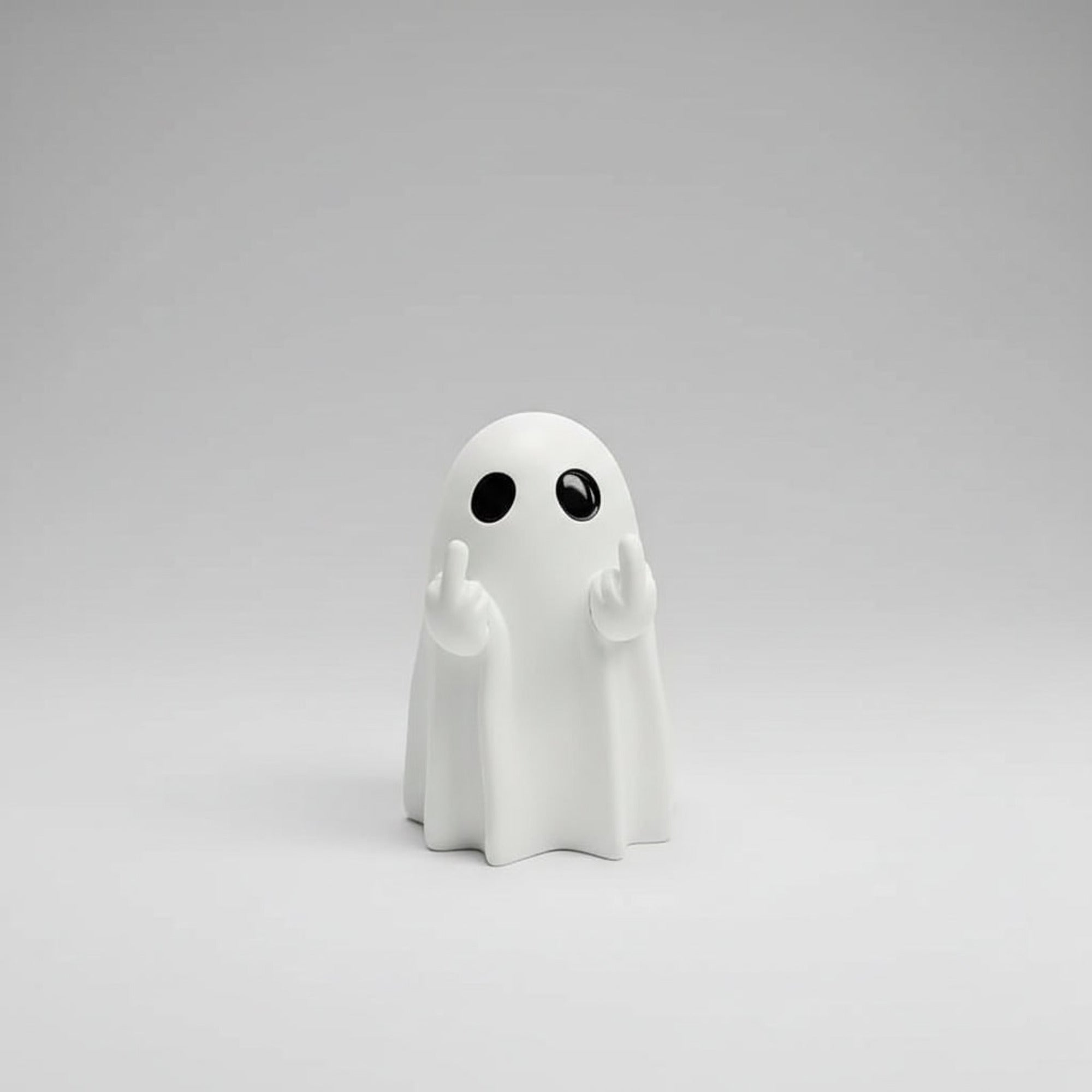 Plastic Middle Finger Gesture Halloween Table Decorations Ghost Figurine - Image 5