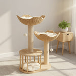 Plush Three Tier Cat Tree - Image 1