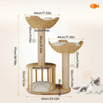 Plush Three Tier Cat Tree - Image 8