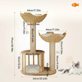 Plush Three Tier Cat Tree - Image 8