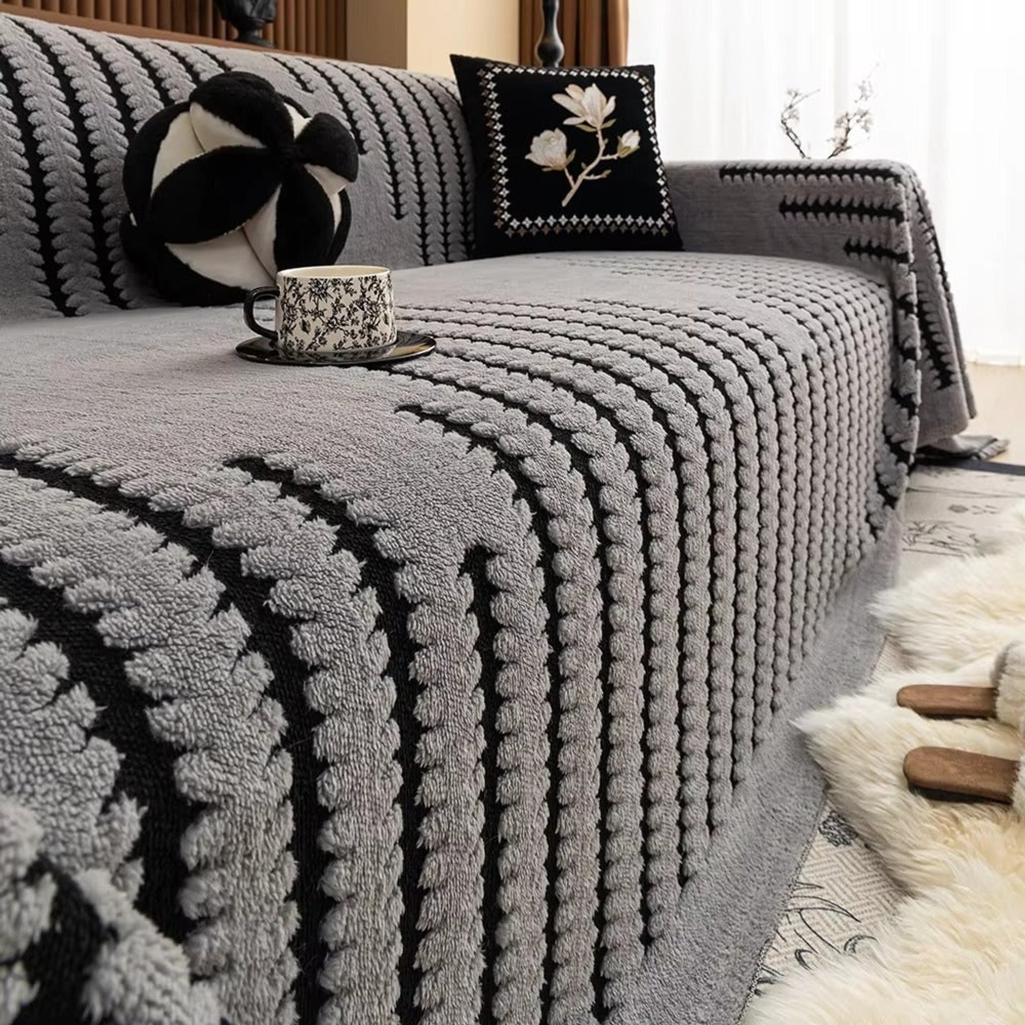 Plush Tufted Blanket Throw And Cozy Sofa Cover - Image 5