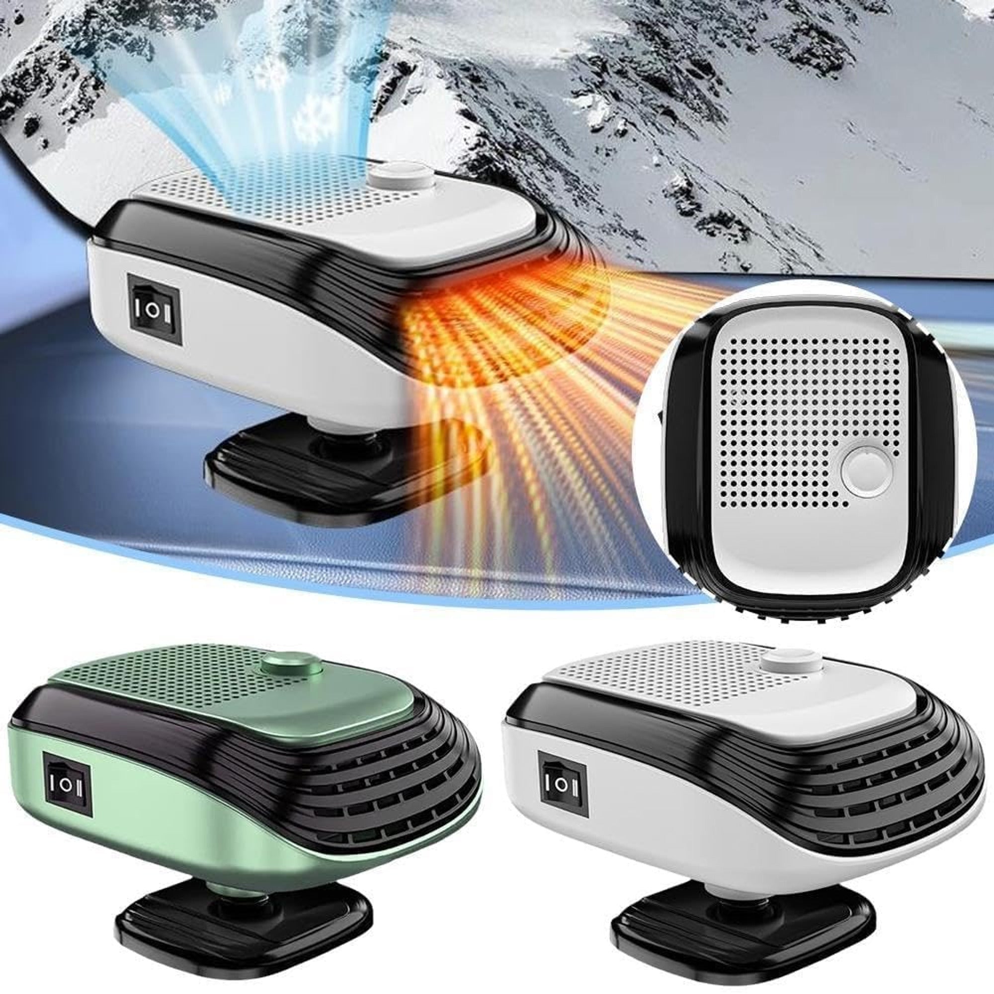 Portable Auto Heater Plug-In For Winter Comfort With Quick Warmth - Image 3
