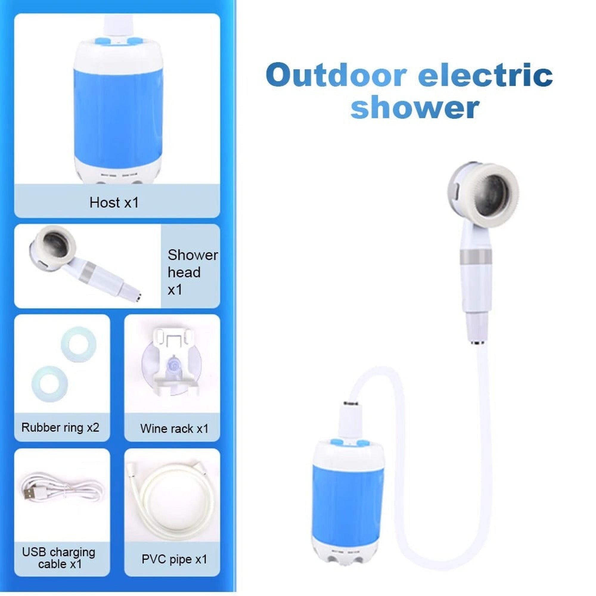 Portable Camp Shower With 4000mAh Battery And Two Water Flow Modes - Image 2