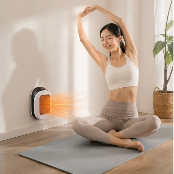 Portable Electric Heater 600w Compact Fast Heating Device With Remote Control For Energy-Efficient Warmth In Any Room - Image 10