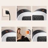 Portable Electric Heater 600w Compact Fast Heating Device With Remote Control For Energy-Efficient Warmth In Any Room - Image 2