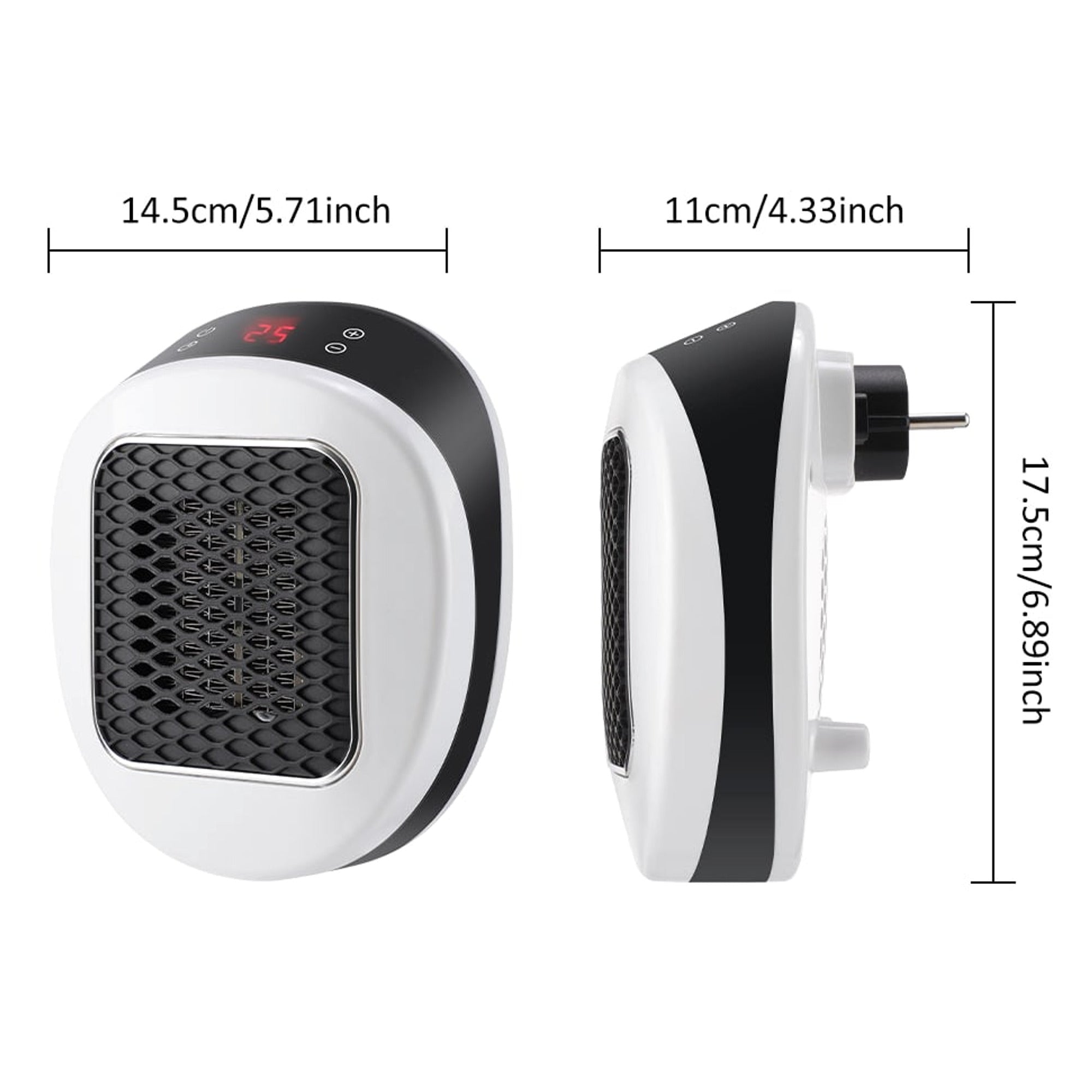 Portable Electric Heater 600w Compact Fast Heating Device With Remote Control For Energy-Efficient Warmth In Any Room - Image 14