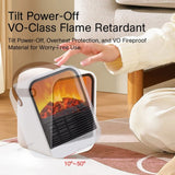 Portable Electric Heater Delivers Instant Warmth With Flame Ambiance For Desk Or Room - Image 5