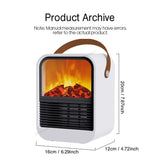 Portable Electric Heater Delivers Instant Warmth With Flame Ambiance For Desk Or Room - Image 7