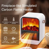 Portable Electric Heater Delivers Instant Warmth With Flame Ambiance For Desk Or Room - Image 4