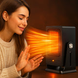 Portable Electric Heater With Adjustable Thermostat Fast Convection Heating And Overheating Protection - Image 3
