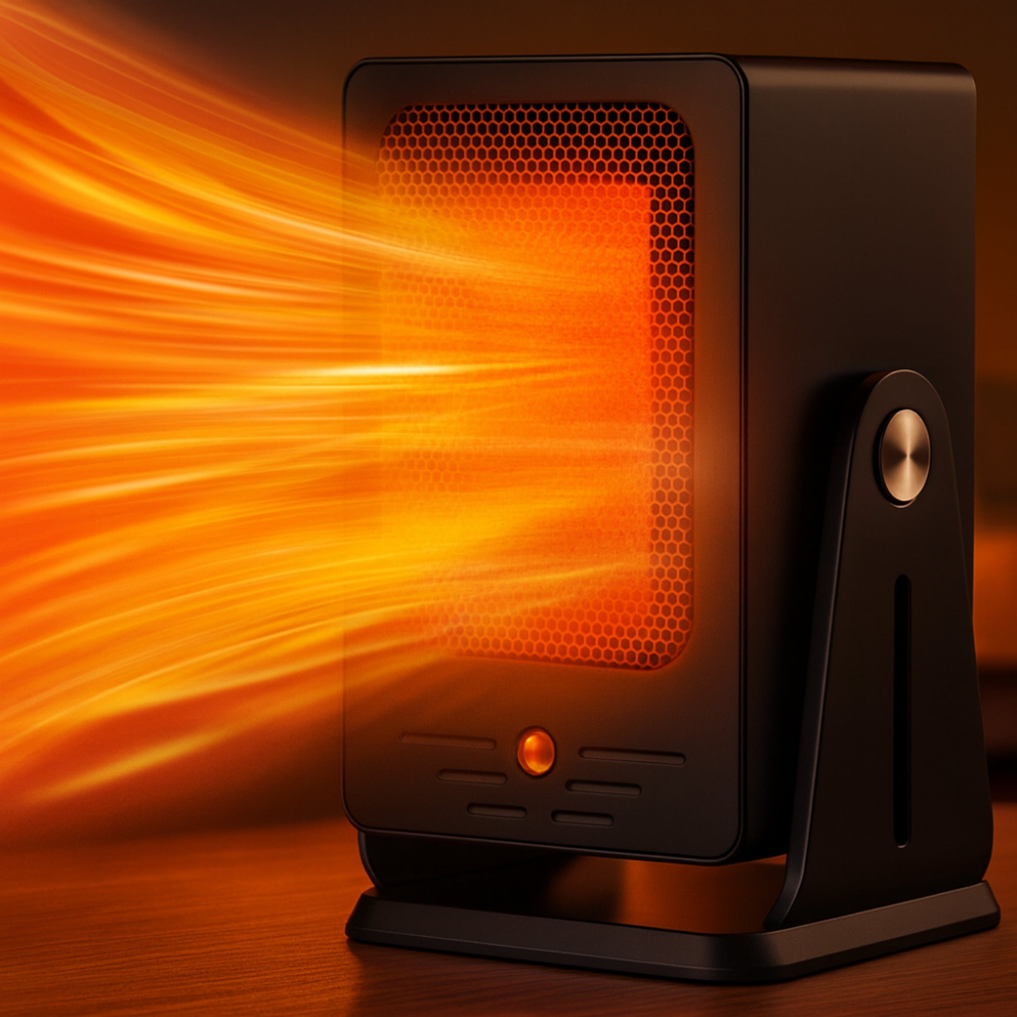Portable Electric Heater With Adjustable Thermostat Fast Convection Heating And Overheating Protection - Image 2