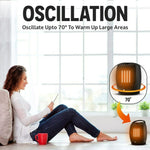 Portable Electric Heater With Super Quiet Oscillating Space For Indoor Use - Image 6