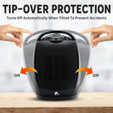 Portable Electric Heater With Super Quiet Oscillating Space For Indoor Use - Image 3