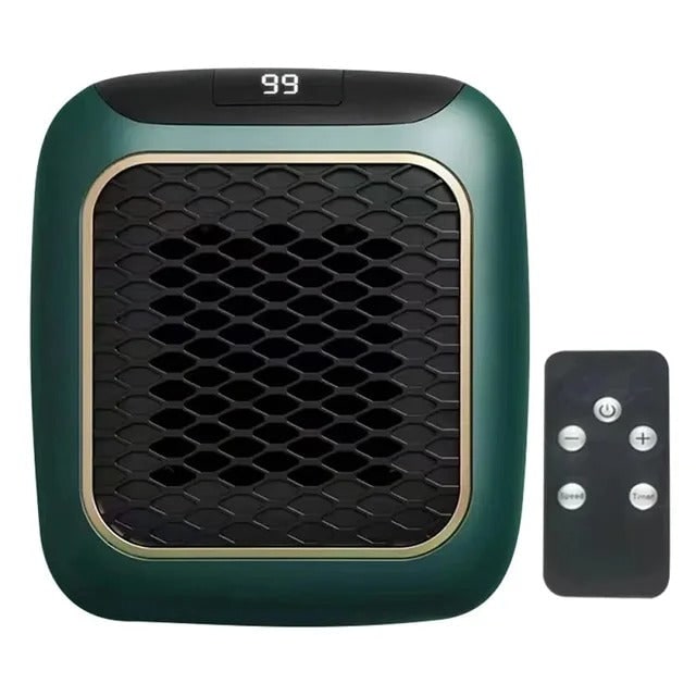 Portable Electric Heater With Thermostat 800 Watts Wall Plug Space Whisper-Quiet Operation 12-Hour Programmable Timer - Image 8