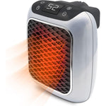 Portable Electric Heater With Thermostat 800 Watts Wall Plug Space Whisper-Quiet Operation 12-Hour Programmable Timer - Image 1