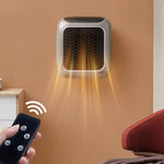 Portable Electric Heater With Thermostat 800 Watts Wall Plug Space Whisper-Quiet Operation 12-Hour Programmable Timer - Image 3