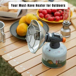 Portable Gas Camping Heater With Push-Button Ignition And Wind-Resistant Ceramic Burner - Image 7