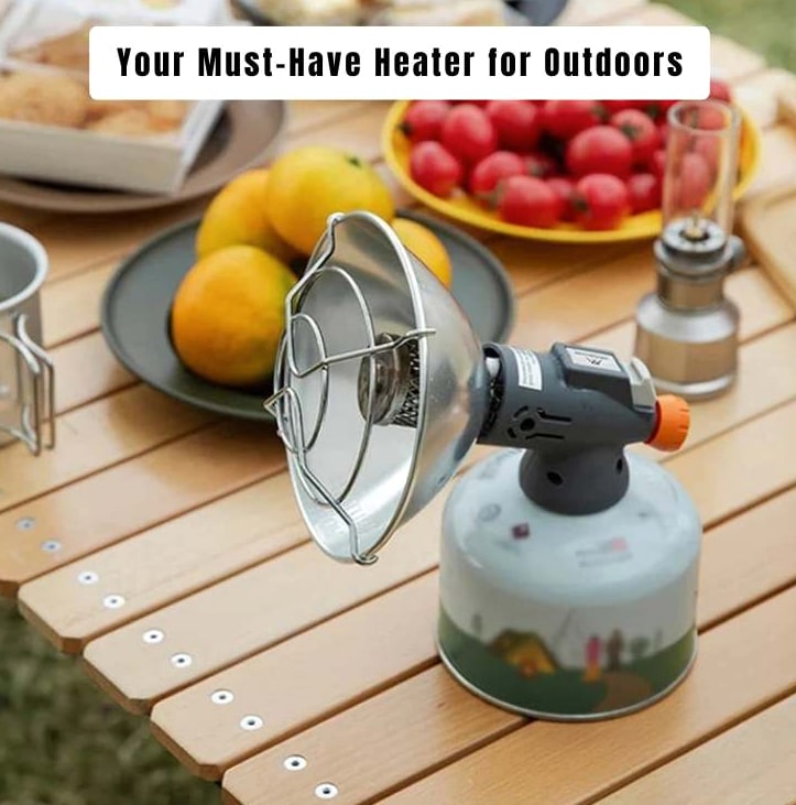 Portable Gas Camping Heater With Push-Button Ignition And Wind-Resistant Ceramic Burner - Image 7