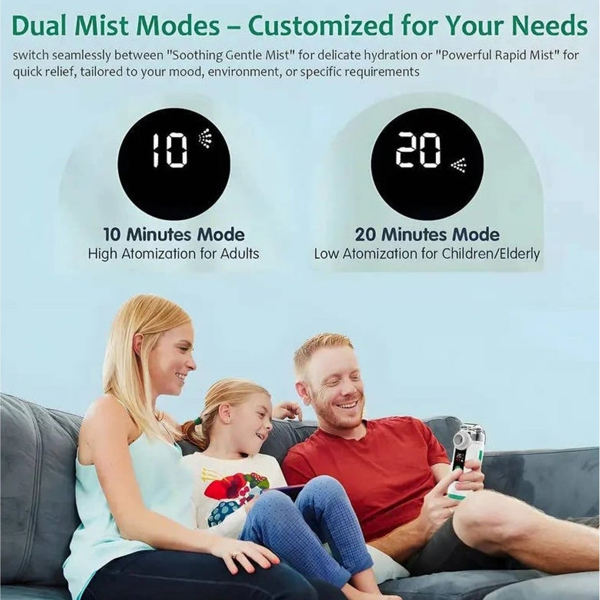 Portable Nebulizer With Ultrafine Mist USB Rechargeable And Whisper-Quiet Operation - Image 9