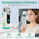 Portable Nebulizer With Ultrafine Mist USB Rechargeable And Whisper-Quiet Operation - Image 4
