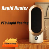 Portable Travel Heater With Ptc Ceramic Technology Compact Lightweight Design For Desk Use Overheat Protection - Image 6