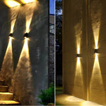Powered Wall Sconce Rectangular Plastic Outdoor Downward Beam - Image 5