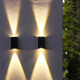 Powered Wall Sconce Rectangular Plastic Outdoor Downward Beam - Image 7