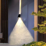 Powered Wall Sconce Rectangular Plastic Outdoor Downward Beam - Image 9