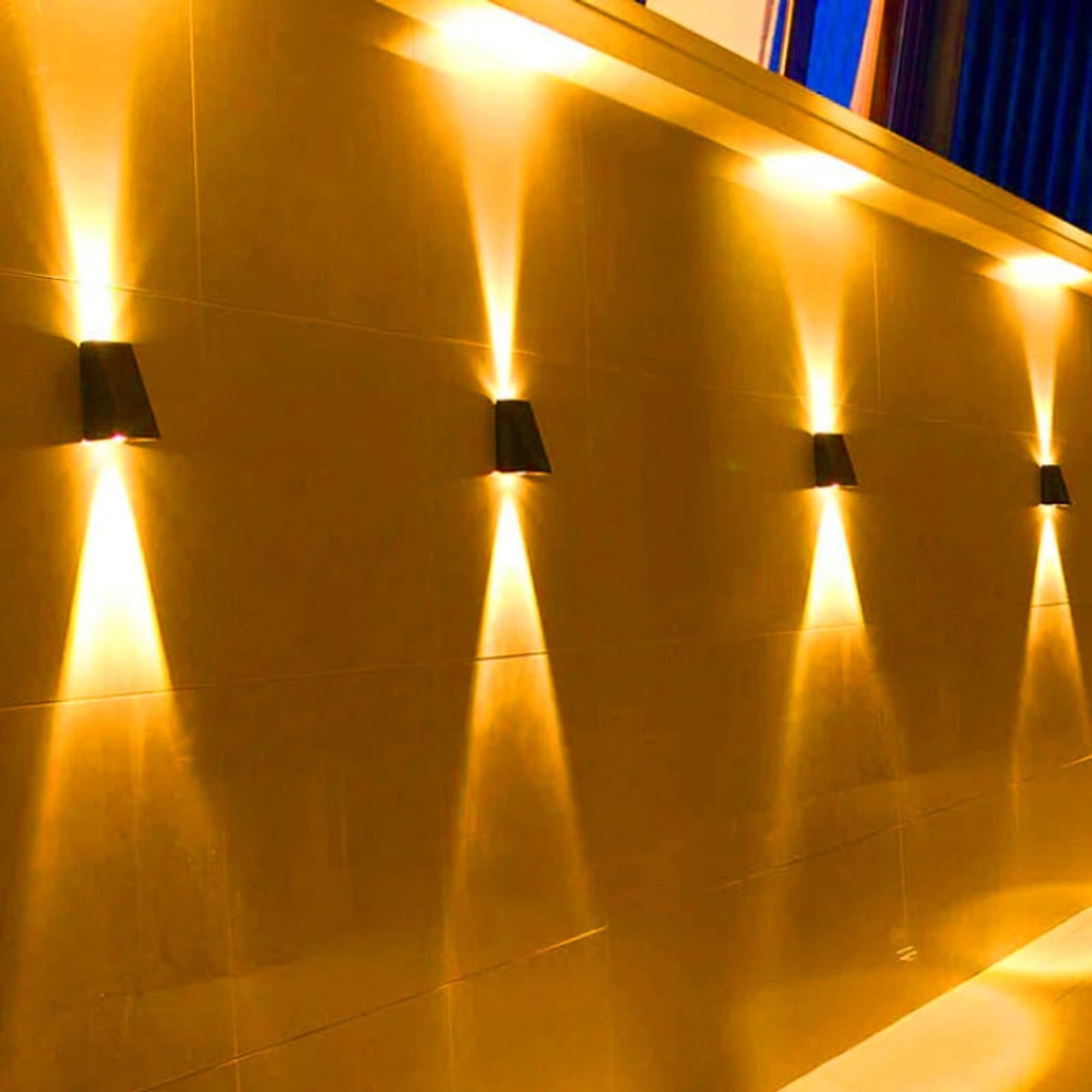 Powered Wall Sconce Rectangular Plastic Outdoor Downward Beam - Image 4