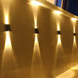 Powered Wall Sconce Rectangular Plastic Outdoor Downward Beam - Image 3