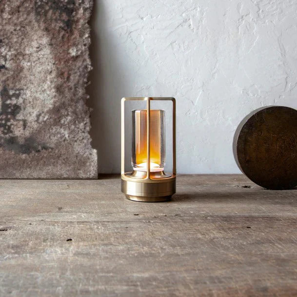 Modern Cylinder LED Wireless Table Lamp 1-Light Lasson Living